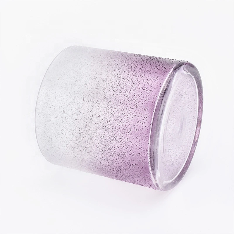 Round customized candle vessel glass candle holder home decoration