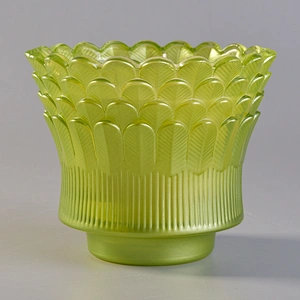 Wholesales tealight green luxury glass votive candle holders bulk