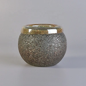 Factory price round tealight mercury candle glass jars
