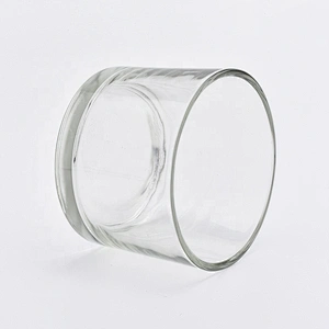 Short crystal glass candle  holders 351ml home decoration wholesale