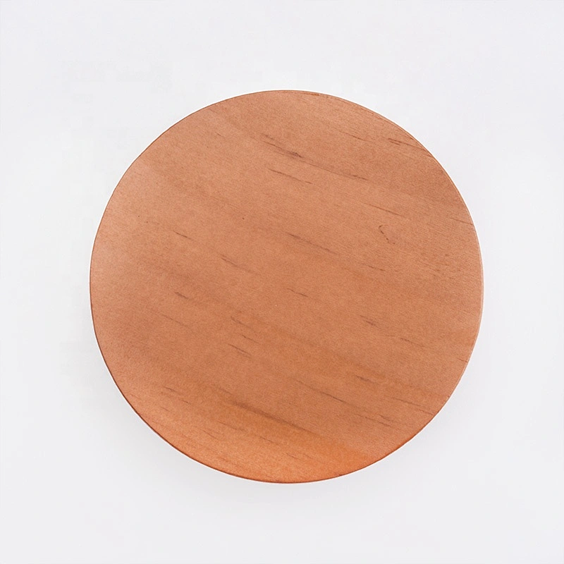 Oval wooden lid for glass candle holder supplier