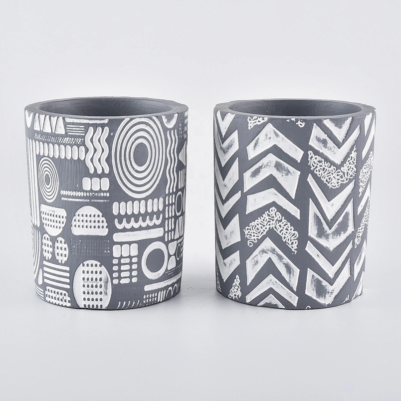 unique cement candle vessels wholesale