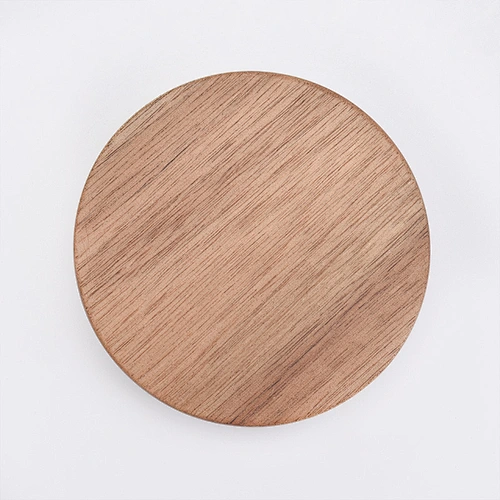 sandal wood lid for glass candle vessels candle accessory wholesales