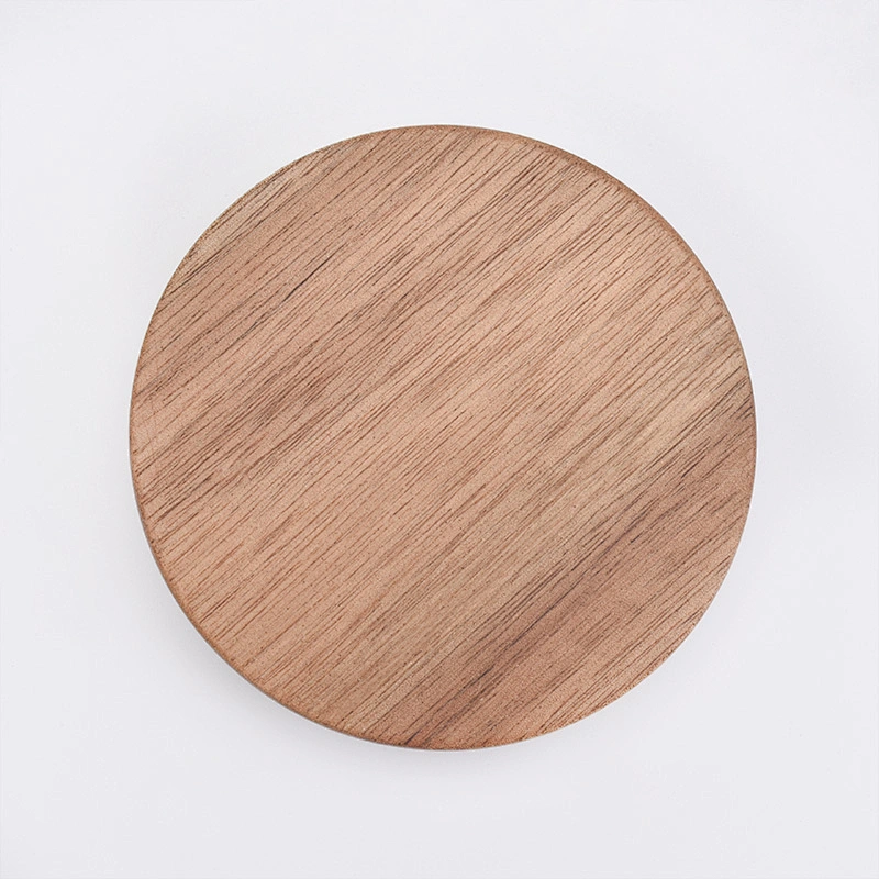 sandal wood lid for glass candle vessels candle accessory wholesales