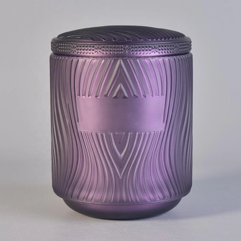 Sunny Glassware unique design glass candle holders with lid