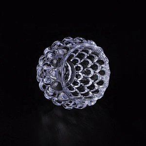 Home decoration tealight luxury crystal glass candle jars