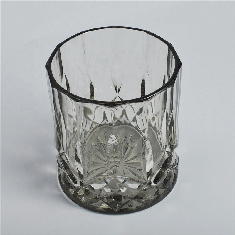 10oz 12oz 14oz Wholesales tealight Luxury black crystal glass candle holder