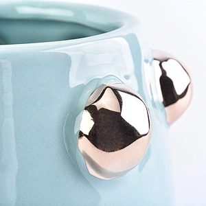 Handmade painting ceramic candle containers bowl votive scented candle holders party decoration wholesale