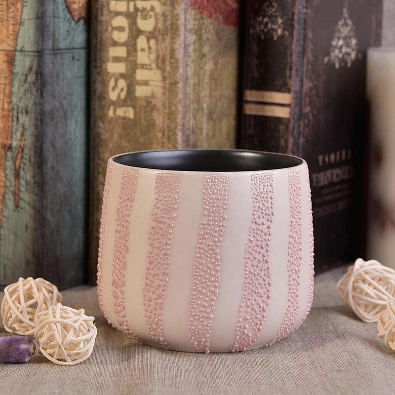 Colorful glazed ceramic tealight scented candle holders home decoration