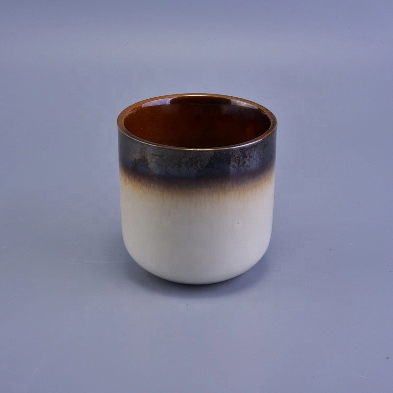 400ml Cylinder ceramic candle votive jar home decor