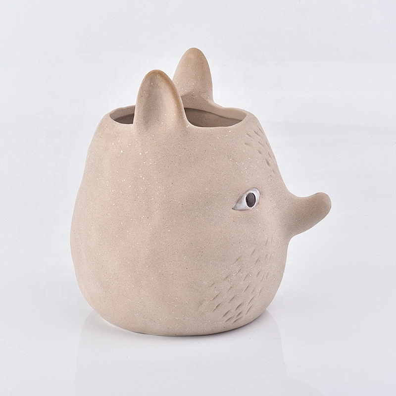 Animal-shape ceramic votive candle jars customized candle holders home decor wholesale