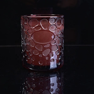 Unique personalised cylinder empty scented candle glass jars 16oz