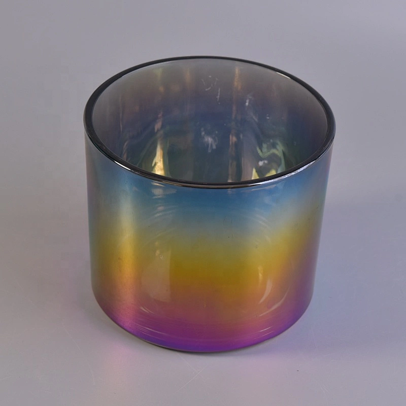 1200ml customized electroplating glass candle jars wholesales