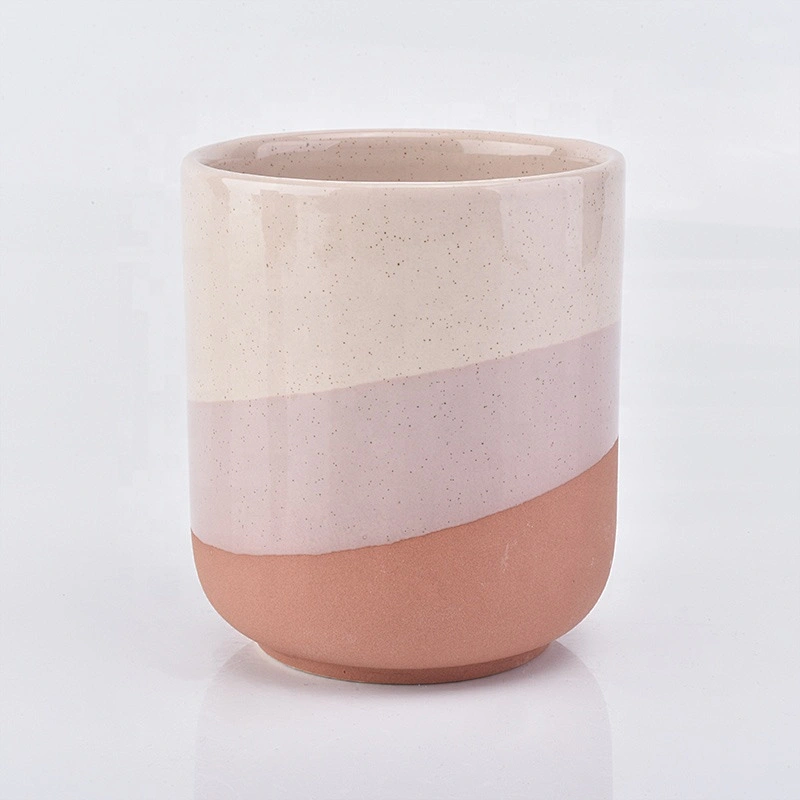 Matte ceramic candle tumbler table candle holder wholesales