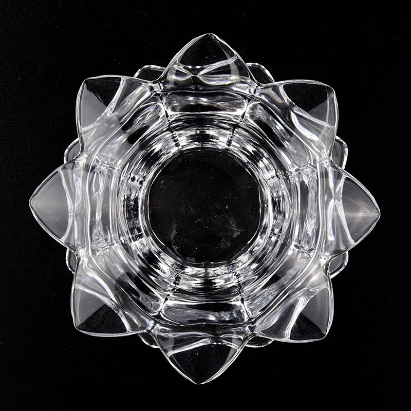 Wholesales Luxury empty flower glass candle holder 50ml
