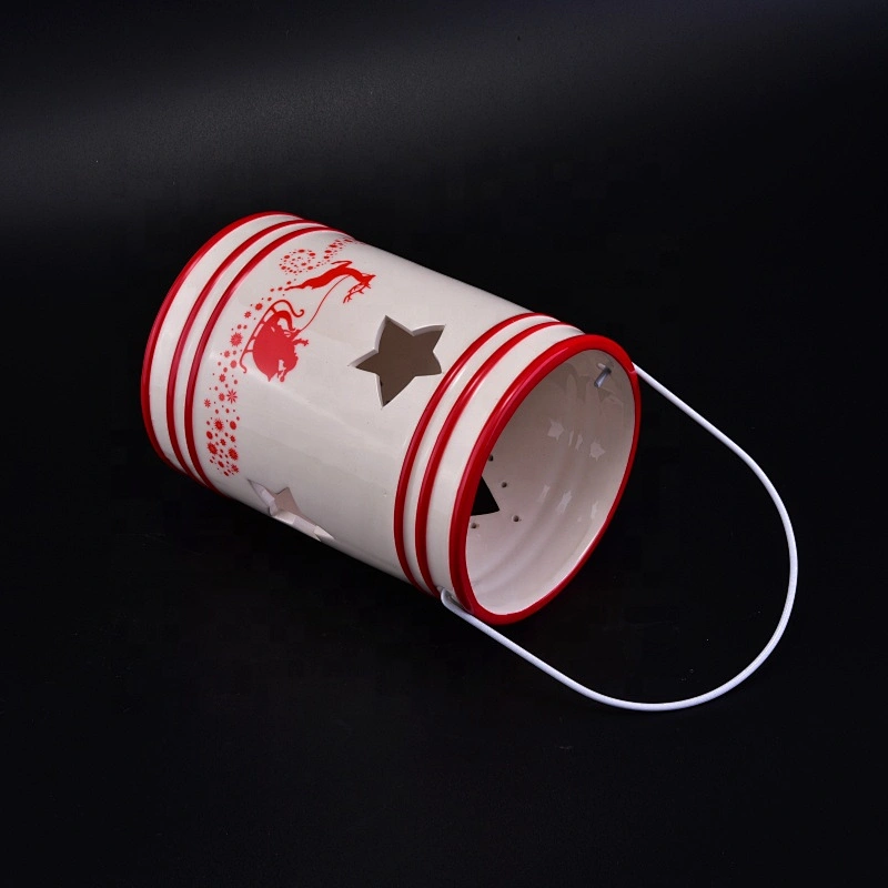 Wholesales Christmas ceramic candle holders festival decoration