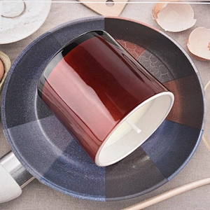 Sunny design color luxury tealight glass candle jar wholesales