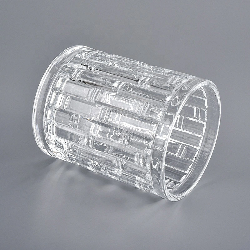 8oz 16oz Sunny crystal luxury custom empty Glass candle holders wholesales