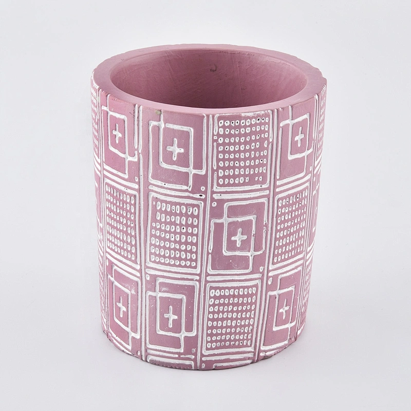 10oz Wholesales empty pink ceramic candle jars in bulk
