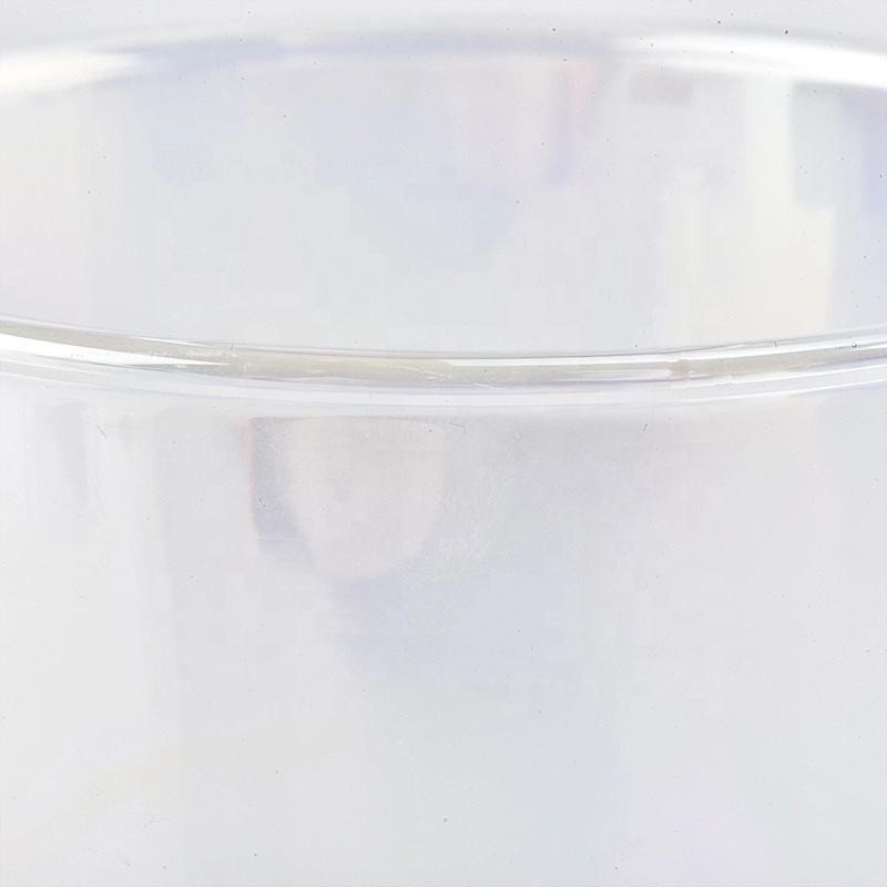 Transparent customized candle vessel glass candle jar wedding decoration in bulk