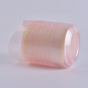 Hot sales custom pink heart design Glass candle jars
