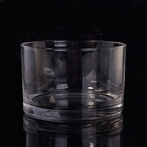 Wholesales large clear glass candle holders home decoration