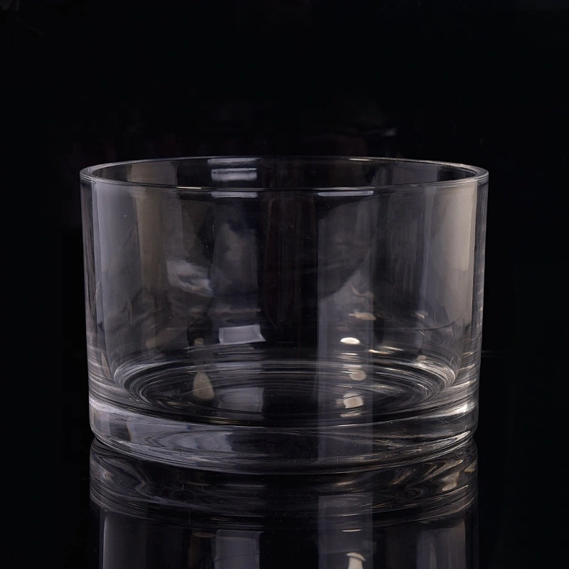 Wholesales large clear glass candle holders home decoration