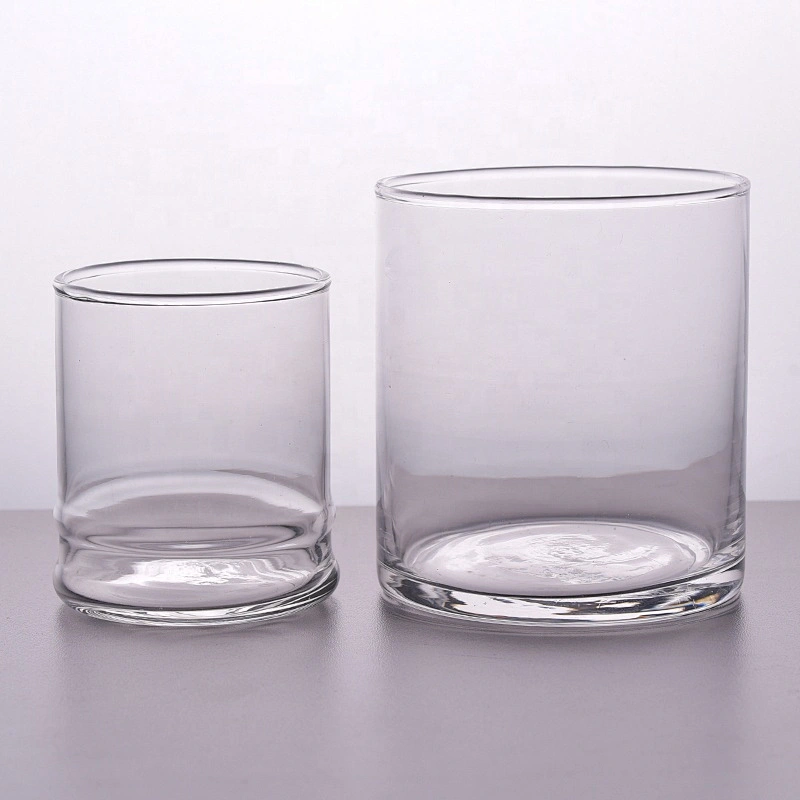 Clear handmade candle holder glass votive candle jar home decorative factory