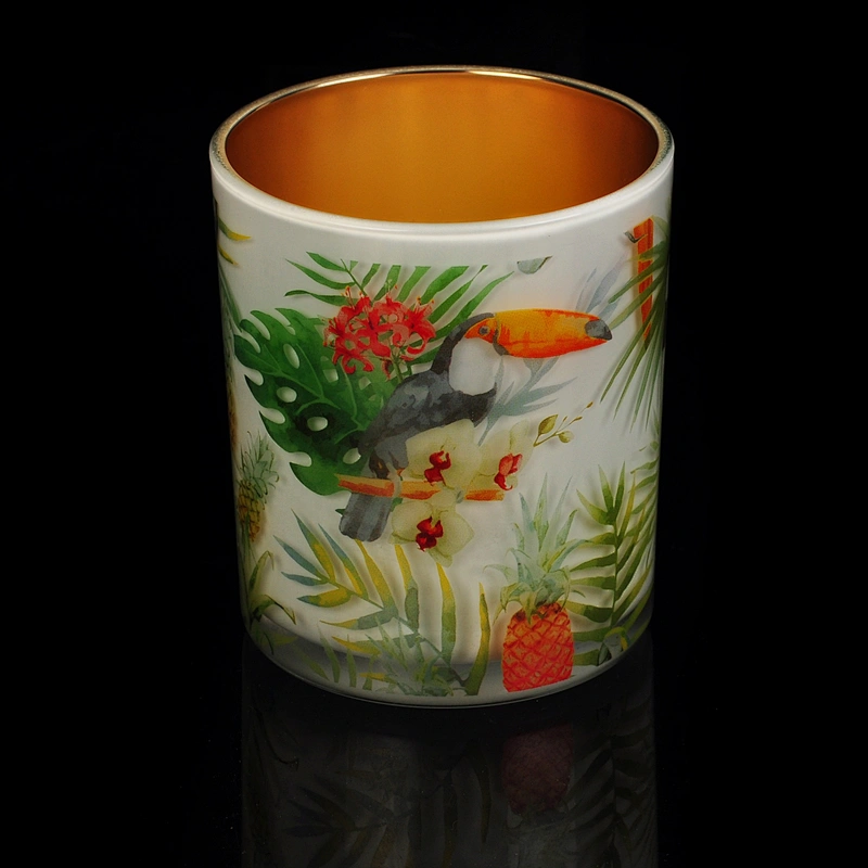 In bulk cylinder tealight electroplated glass candle jar holders