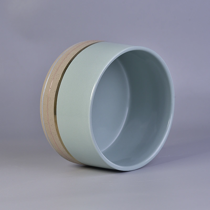 Hand made round votive ceramic candle containers 12oz 14oz