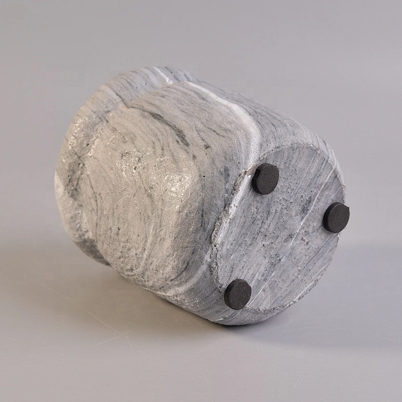 Round cement candle holder custom wholesales