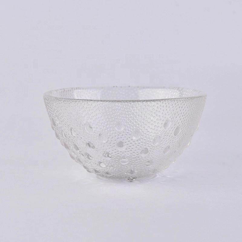 Unique bowl-shape candle holder tea light glass candle vessel wedding decor wholesale