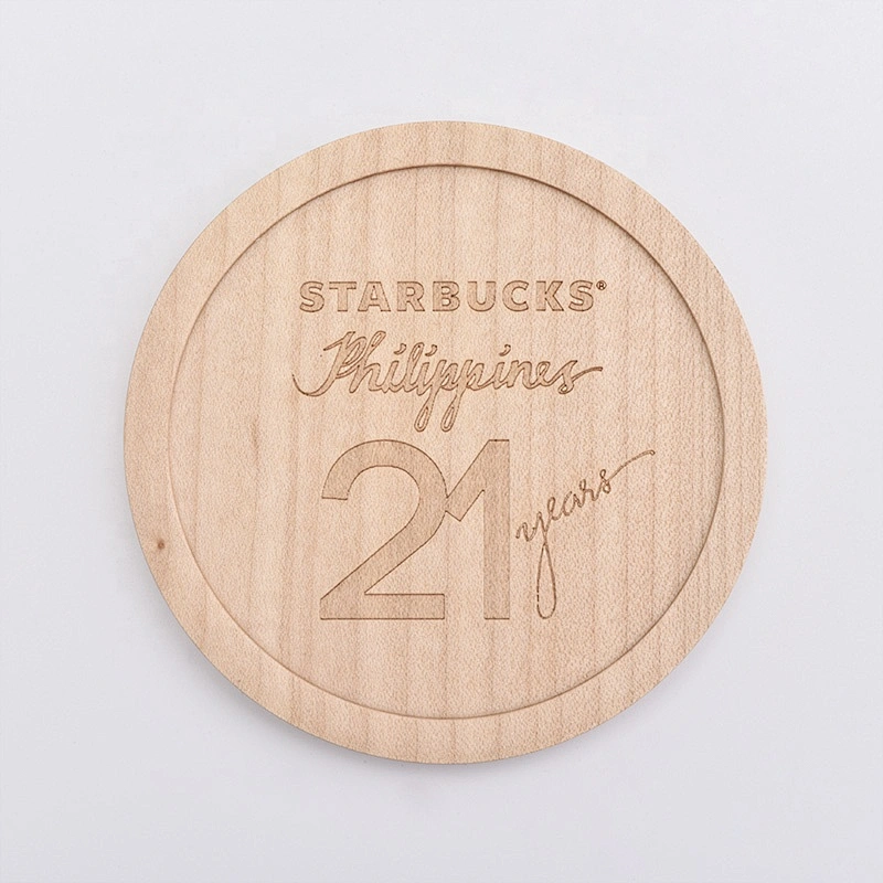 Custom logo printing wooden lid for candle jar wholesales