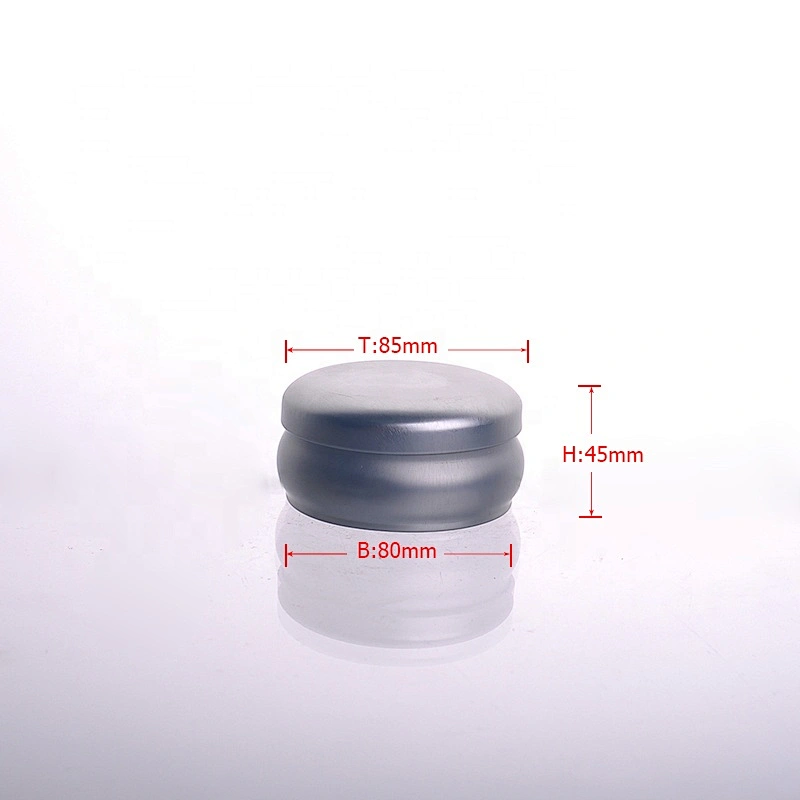 Home decoration silver Metal Candle tins with lid