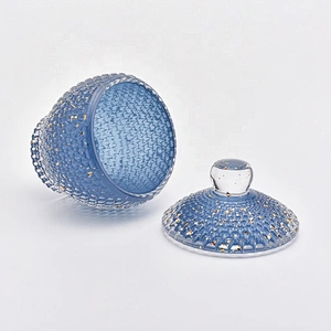 170ML Luxury Glass Candle Jar Holder with Lid