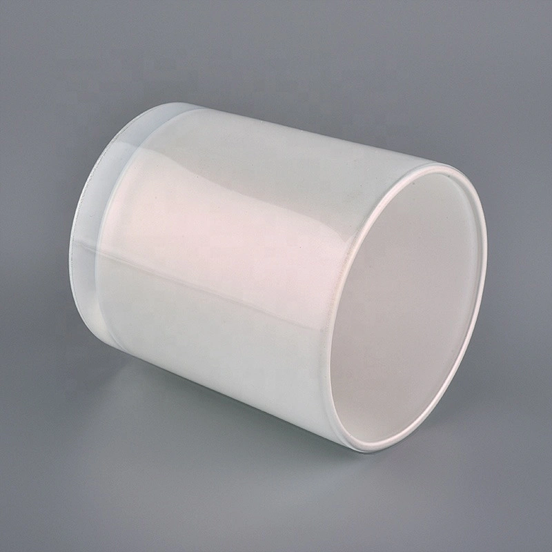 15oz pearl white decorative glass candle holders