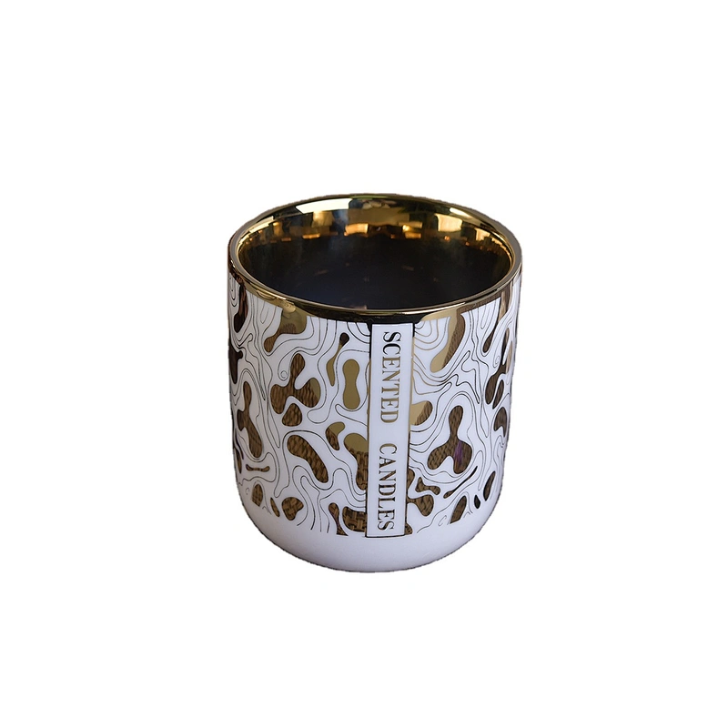 Sunny tealight white decorative scented ceramic candle jar