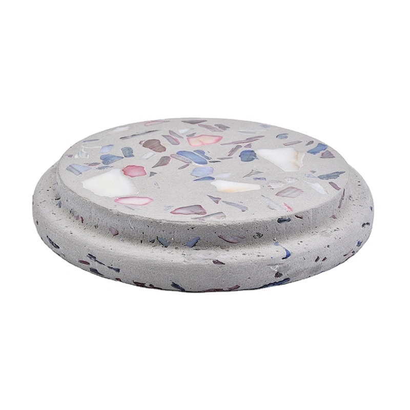 Wholesales cement custom round lids for candle jars holder