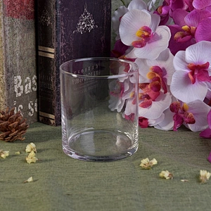 Clear handmade candle holder glass votive candle jar home decorative factory