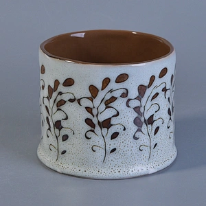 Handmade ceramic candle containers votive candle holders home decoration supply