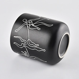 customized ceramic candle jars for luxury market