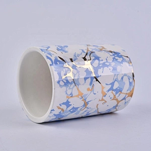 10oz Wholesales empty cylinder ceramic candle holders wedding decor
