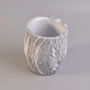 Antique concrete candle containers tealight candle jar wholesales