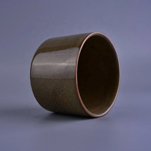 10oz 20oz Supplier brown ceramic candle holders