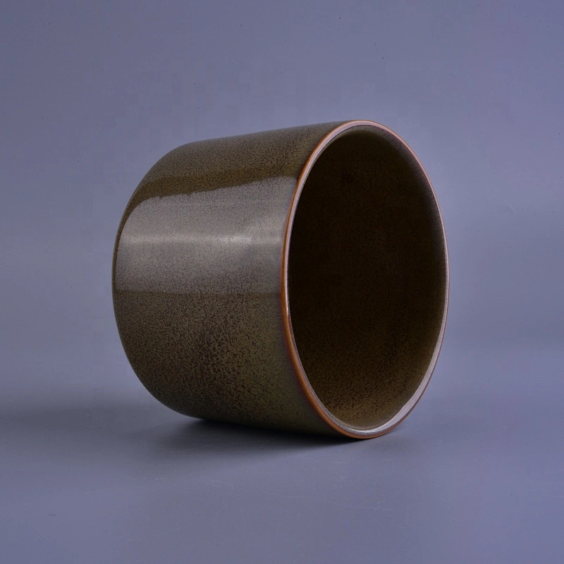 10oz 20oz Supplier brown ceramic candle holders
