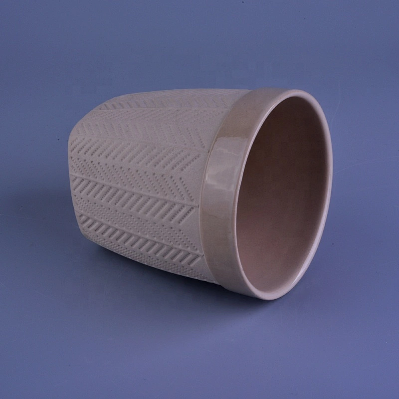 6oz 8oz 10oz Suppliers brown ceramic candle holder