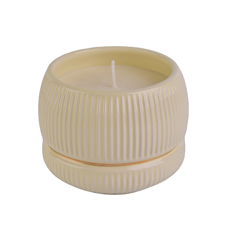 Sunny glassware gold tealight ceramic candle holder 10oz 20oz