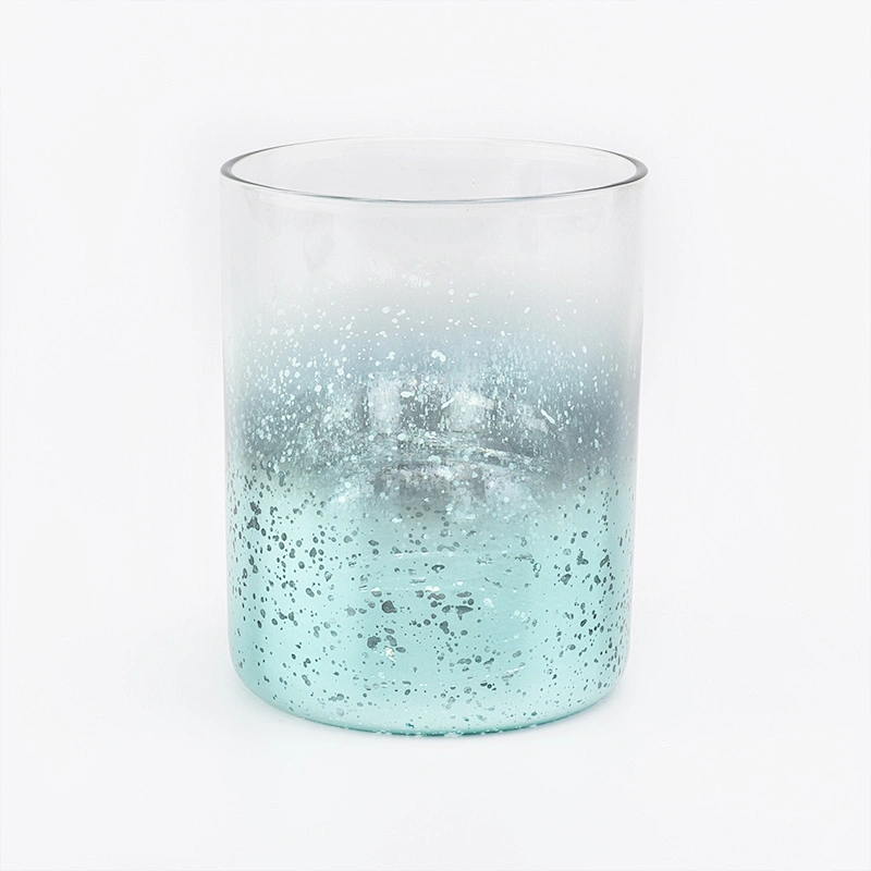 Mercury Effects Glass Candle Holders For Home Decoration