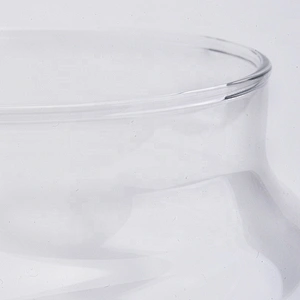 Clear Glass Candle Vessel Glass Jar for Soy Wax Home Decor Wholesales