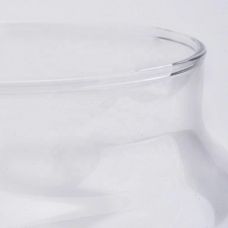 Clear Glass Candle Vessel Glass Jar for Soy Wax Home Decor Wholesales